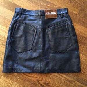 Charro faux leather skirt